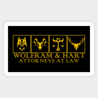 Wolfram & Hart Attorneys at Law Sticker